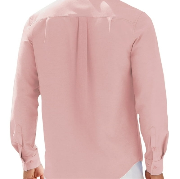 GENTS BLISS Long Sleeve Mens Dress Shirts Casual Solid Shirts for Men - Picture 3 of 4